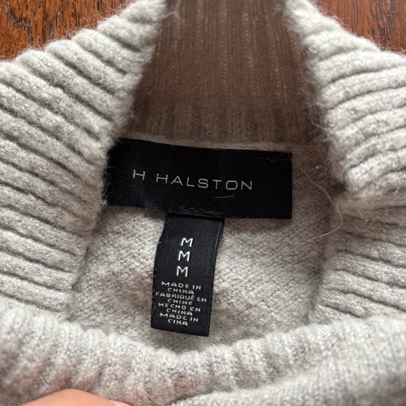 Halston Heritage Women's Striped Color Block Turtleneck Sweater | Size M - Picture 7 of 10
